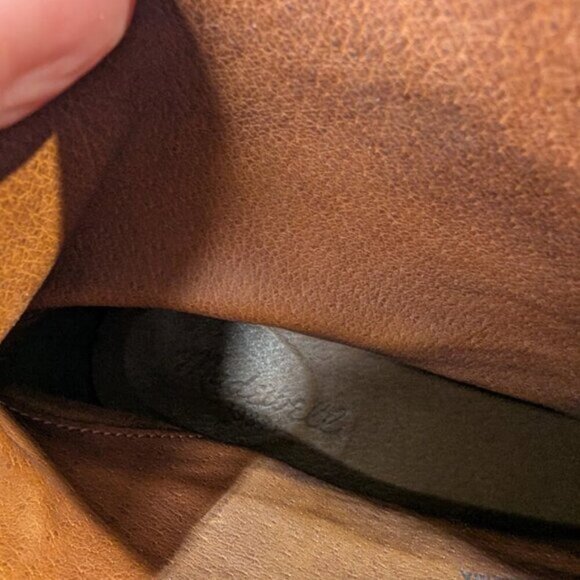 Madewell The Biker Brown Distressed Boots Size 7.5 - Picture 9 of 10